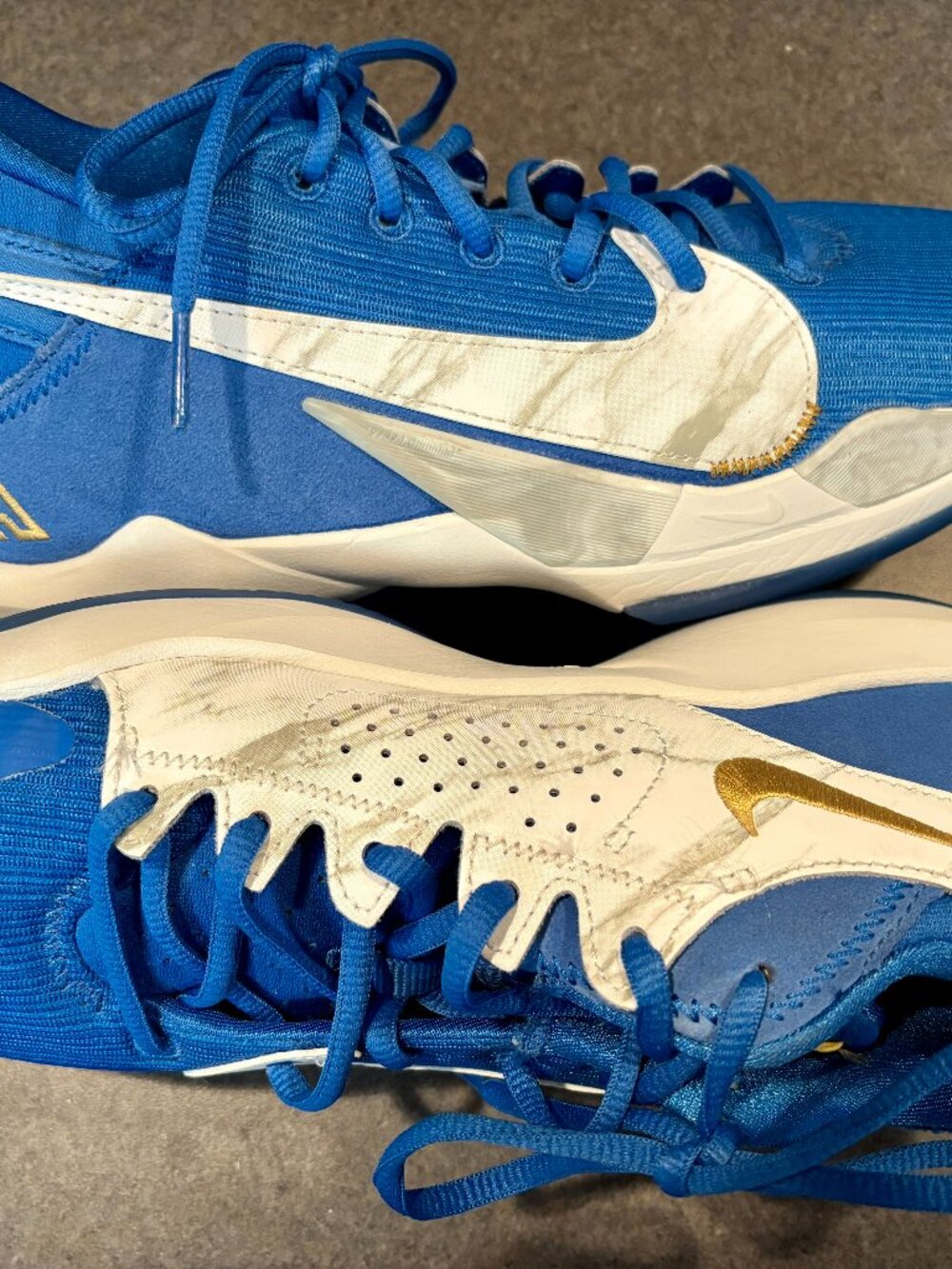 ~~Nike Zoom Freak 2 SE Mid Signal Blue Size 7Y (GS) Kids Shoes Youth Basketball
